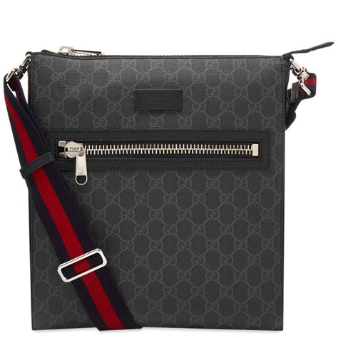 gucci gg supreme messenger bag large|messenger bag with interlocking g.